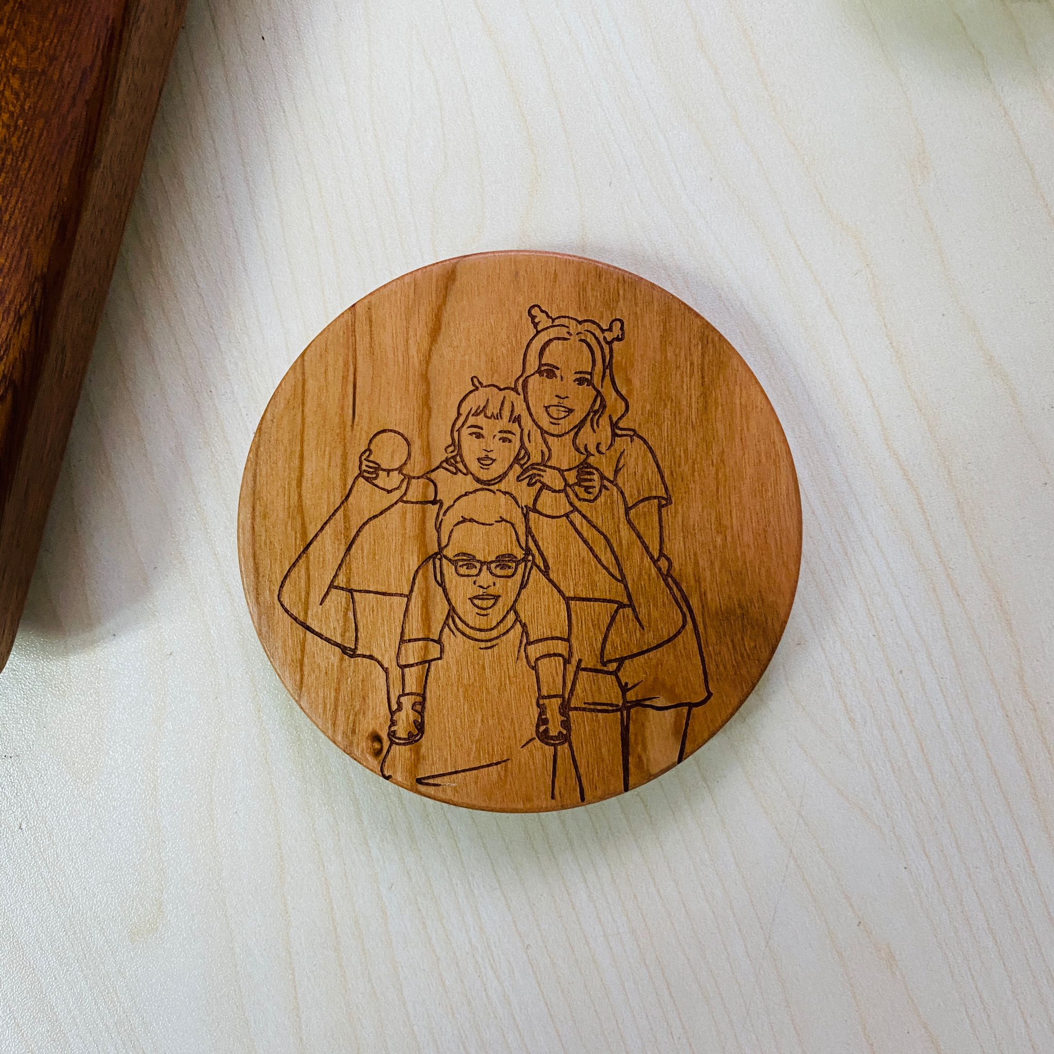 Wireless Charger Printed Family Photo
