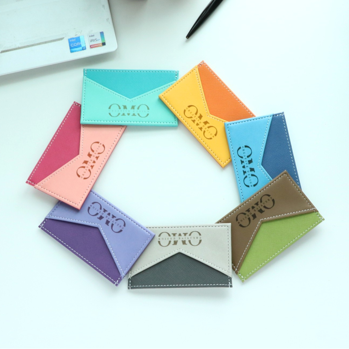 Custom Printed Logo Mini Wallet