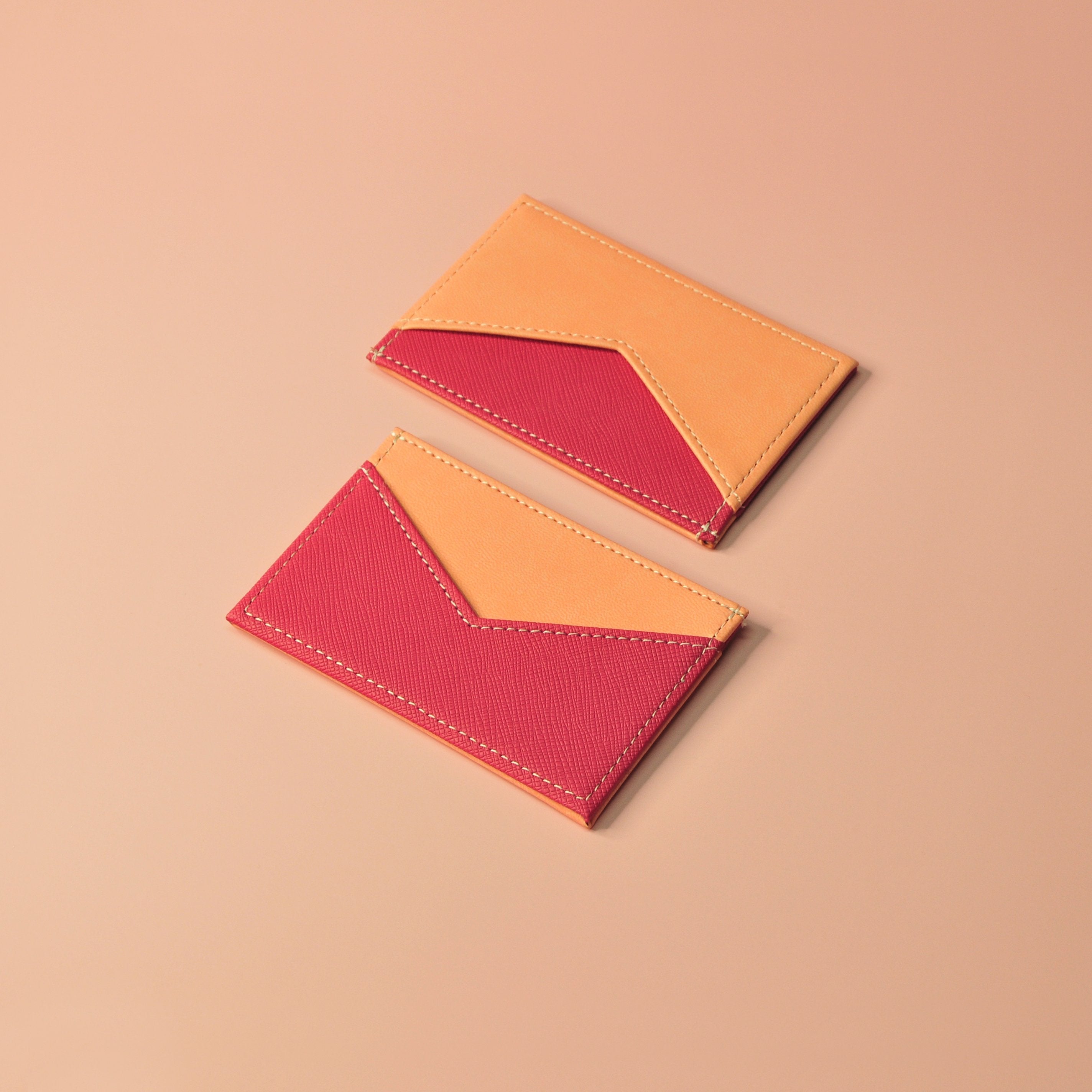 Pink Slim RFID Card Holder , Minimalist Wallet