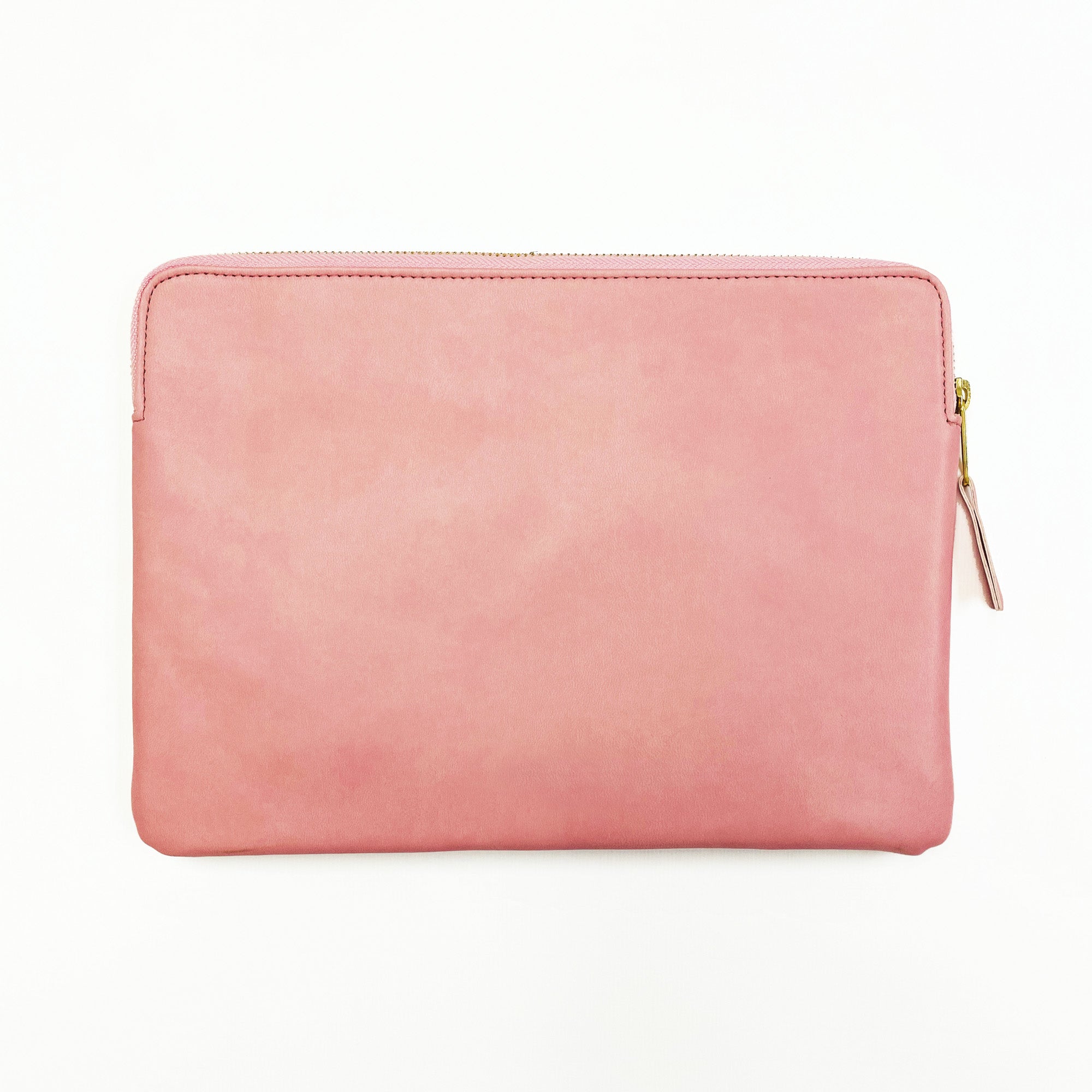 Rose Pink Tablet sleeve with zipper closure 