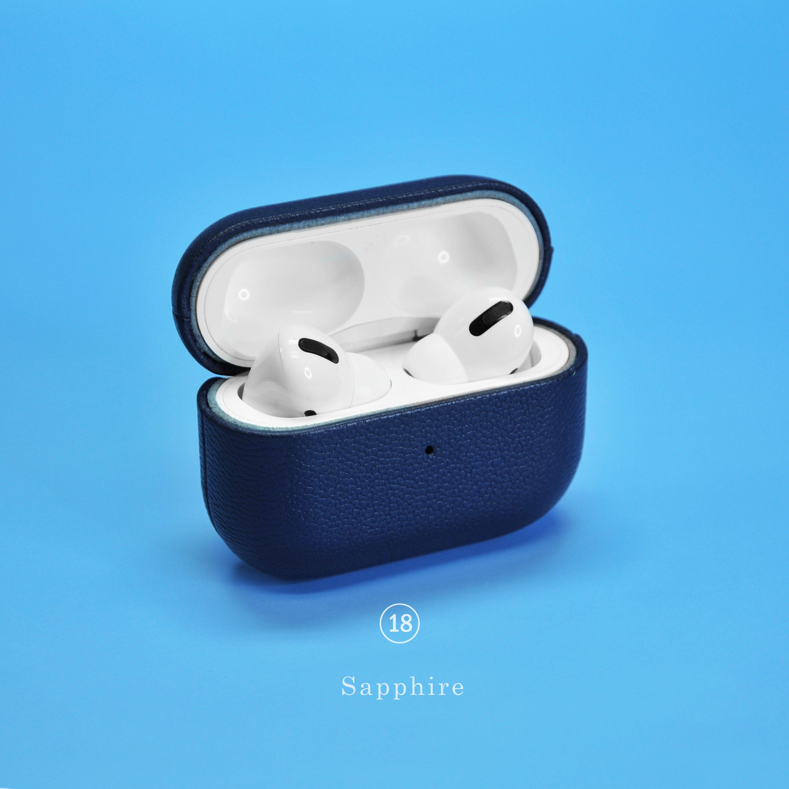 Sapphire Leather AirPod Case