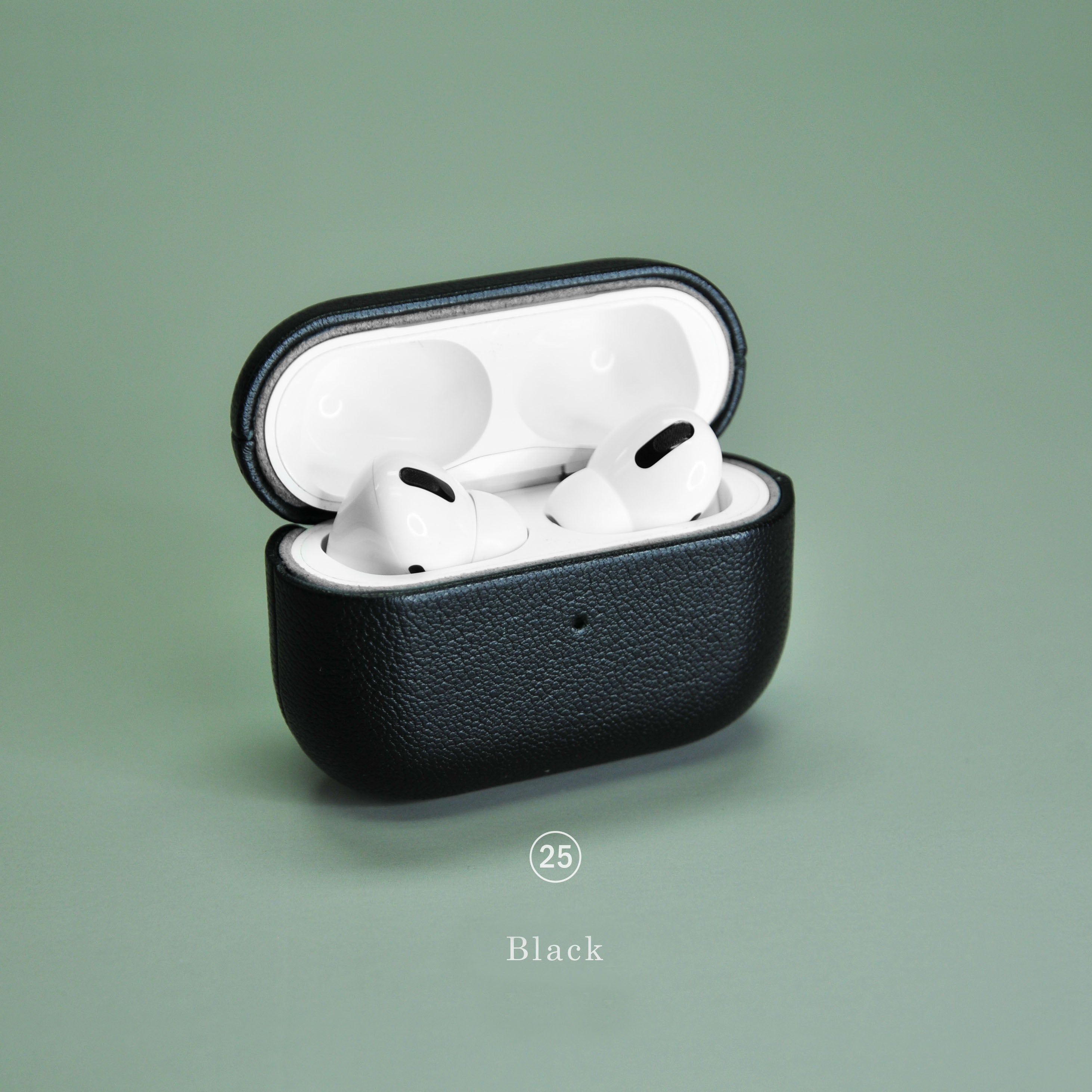 Black Leather AirPod Case