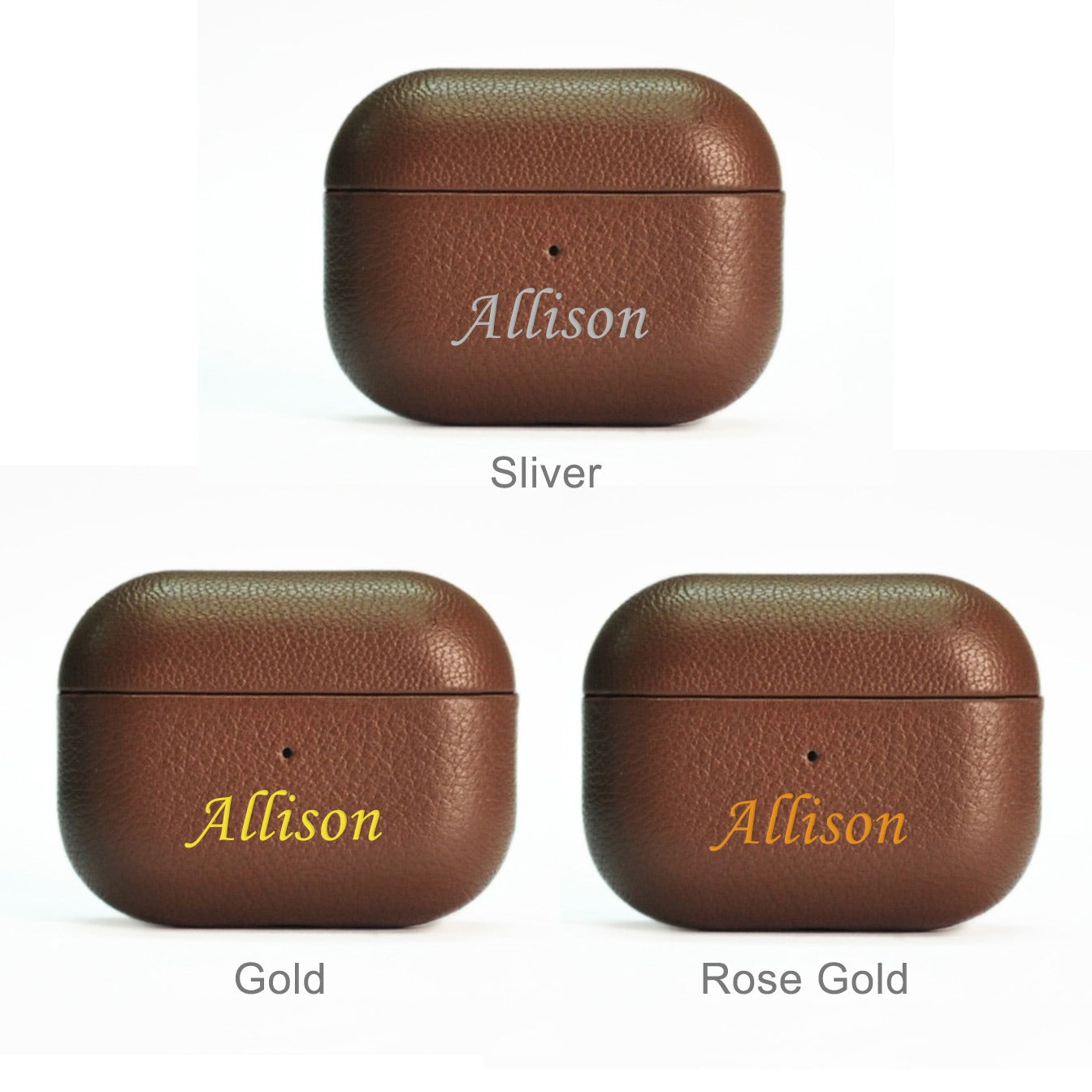Personalized options of Leather AirPod Case